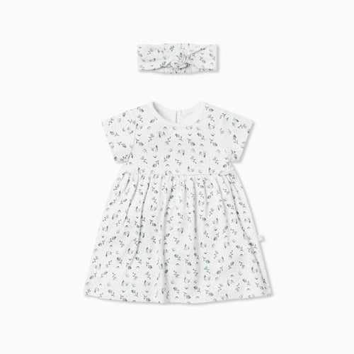 Floral Dress & Headband Outfit