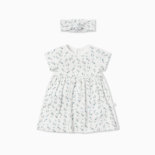 Floral Dress & Headband Outfit