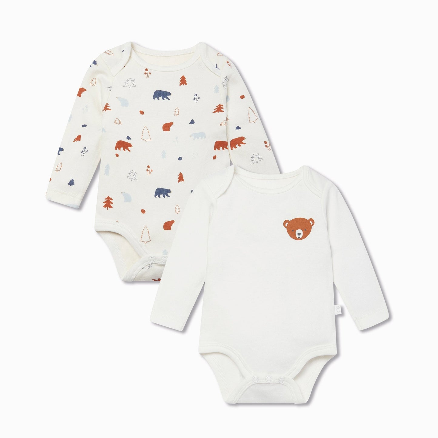 Forest Bear Long Sleeve Bodysuit 2 Pack