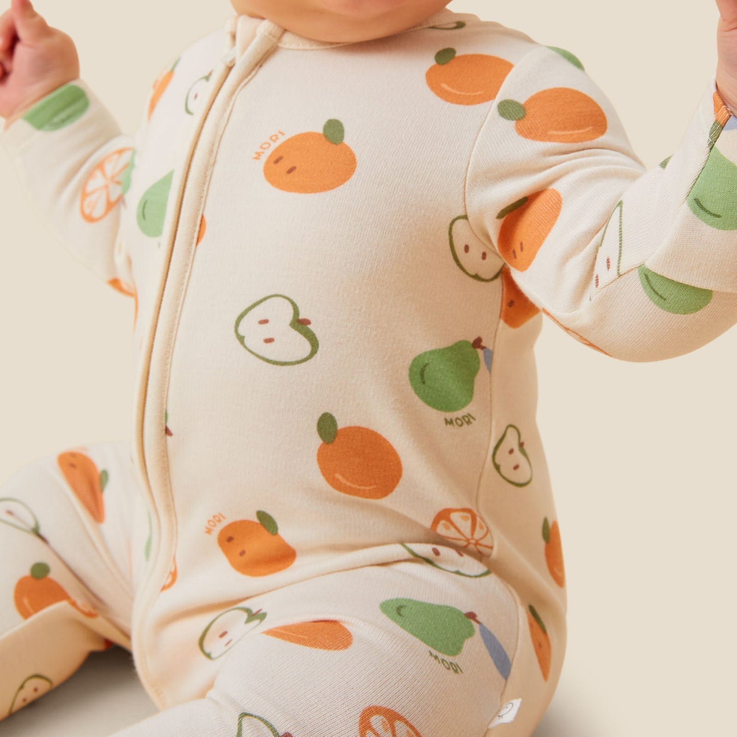 Fruit Print Clever Zip Sleepsuit