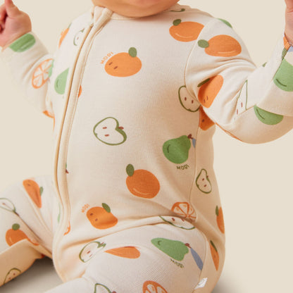 Fruit Print Clever Zip Sleepsuit