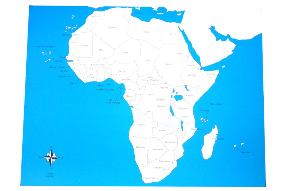 Labeled Africa Control Map