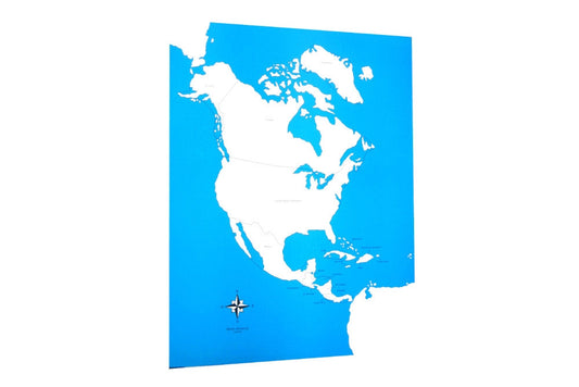 Labeled North America Control Map