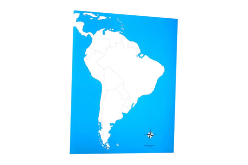 Unlabeled South America Control Map