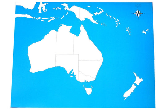 Unlabeled Australia Control Map
