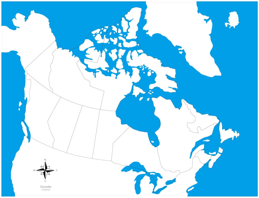 Unlabeled Canada Control Map