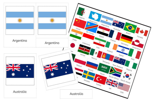 36 Flag 3-Part Cards (PDF)