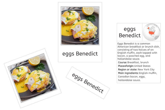 Foods of North America 3-Part Cards and Fact Cards (PDF)