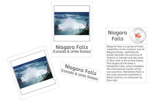 Natural Wonders of North America 3-Part Cards and Fact Cards (PDF)