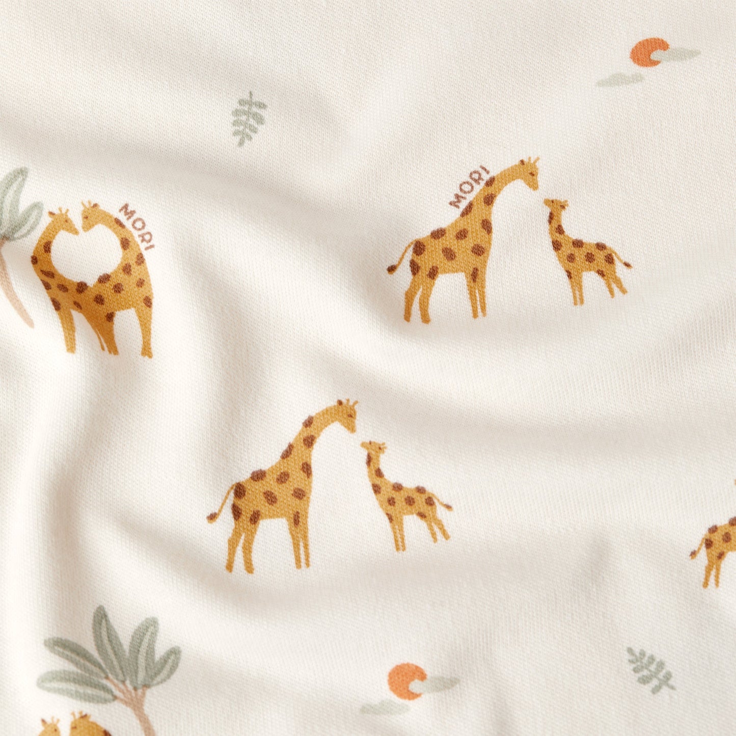 Giraffe Print Zip Summer Sleepsuit