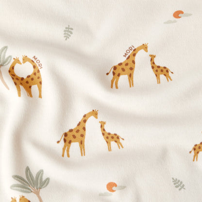 Giraffe Print Zip Summer Sleepsuit