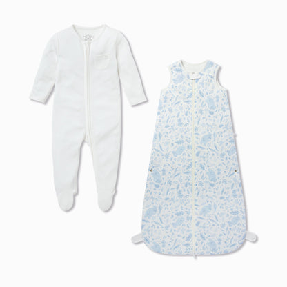 Gruffalo Dragonfly Blue & Plain Front Opening Bedtime Set 1.5 TOG