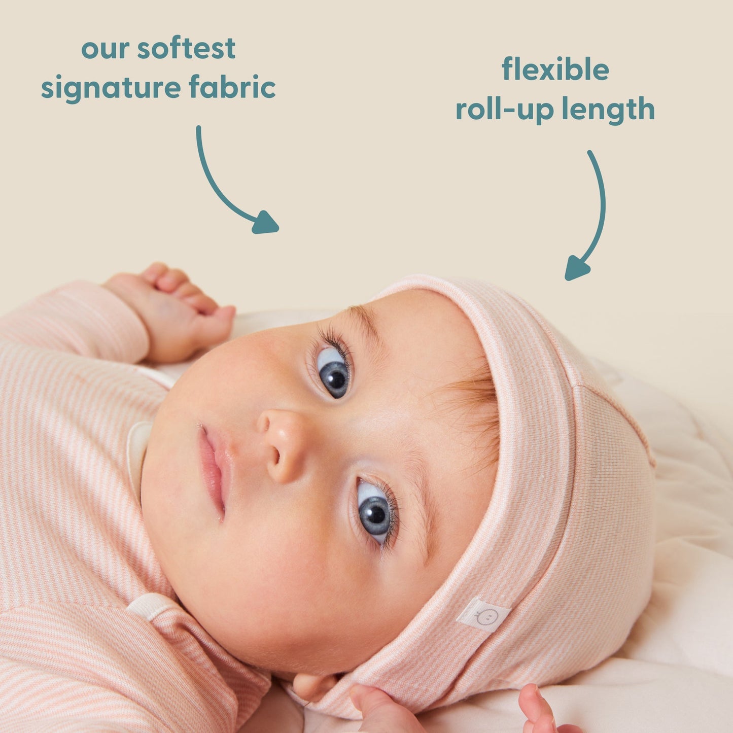 Baby Hat - Blue Stripe