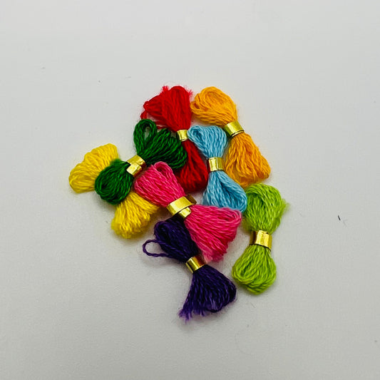 8 packs of Threads - Random Colours - 1/12 Scale Dollhouse Miniature