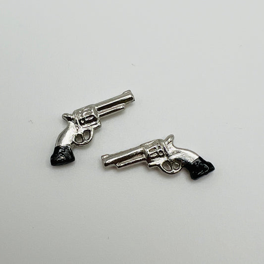 Set of 2 Pistols  for Display - 1/12 Scale Dollhouse Miniature