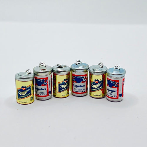 Collection of 6 Beer Cans - 1/12 Scale Dollhouse Miniature