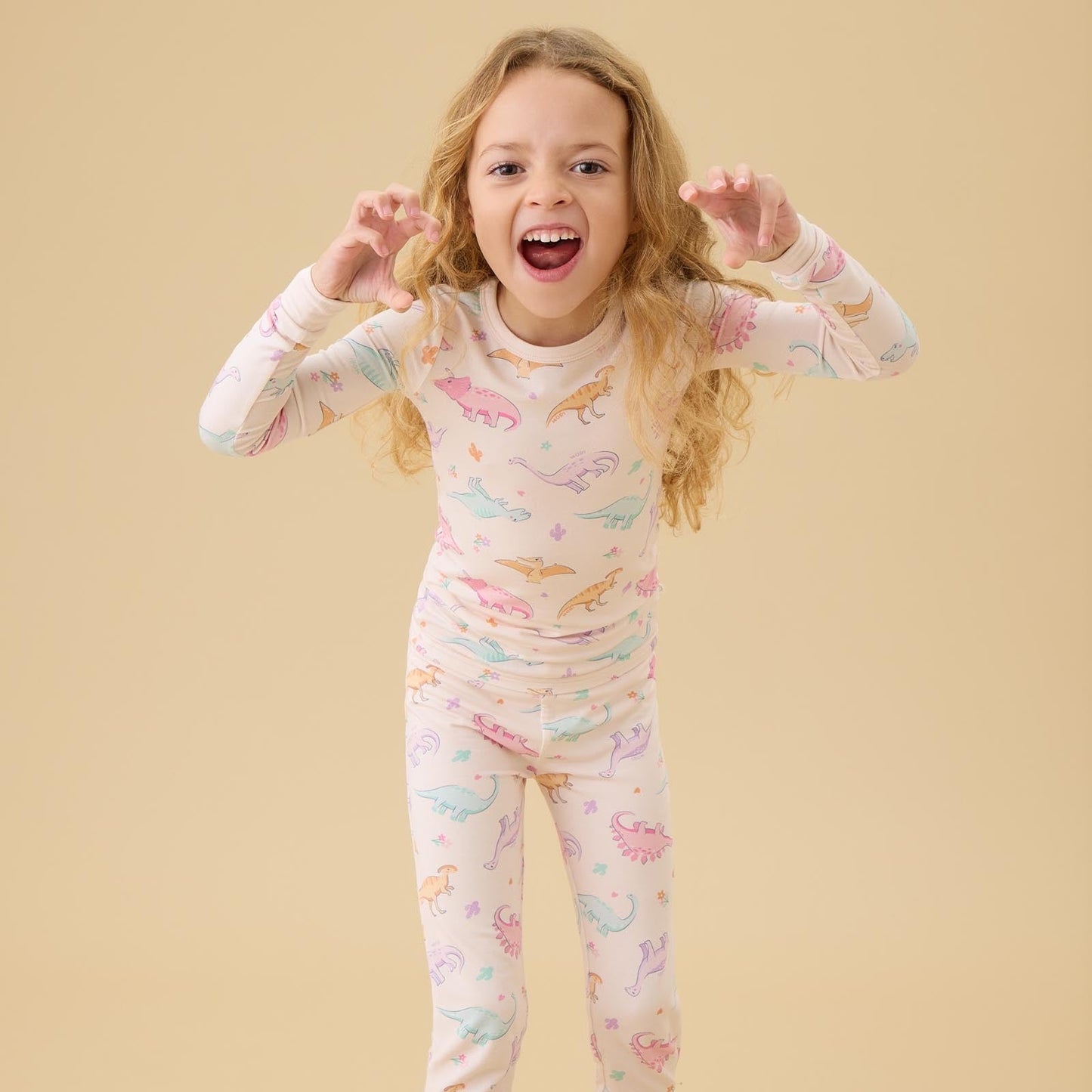 Dinosaur Nights Pyjamas - Pink