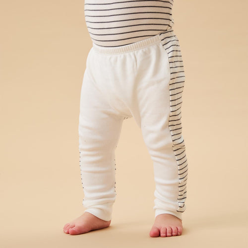 Everyday Joggers - Grey Stripe & White