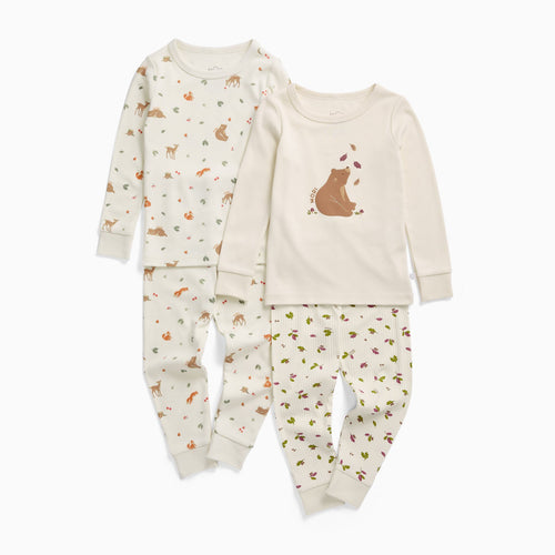 Gentle Bear & Forest Friends Pyjamas 2 Pack