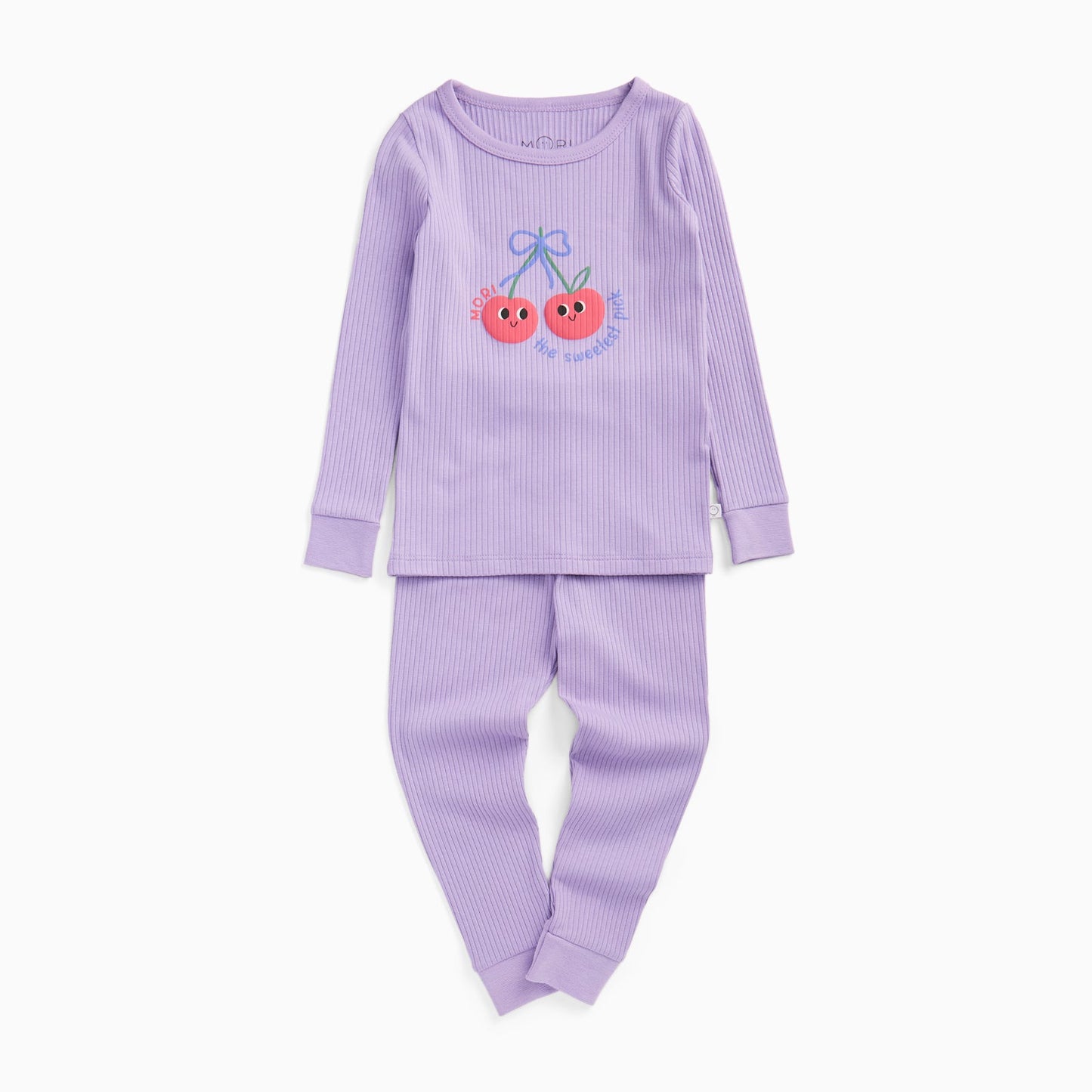 Cherry Ribbed Pyjamas