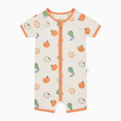 Fruit Print Zip Summer Sleepsuit