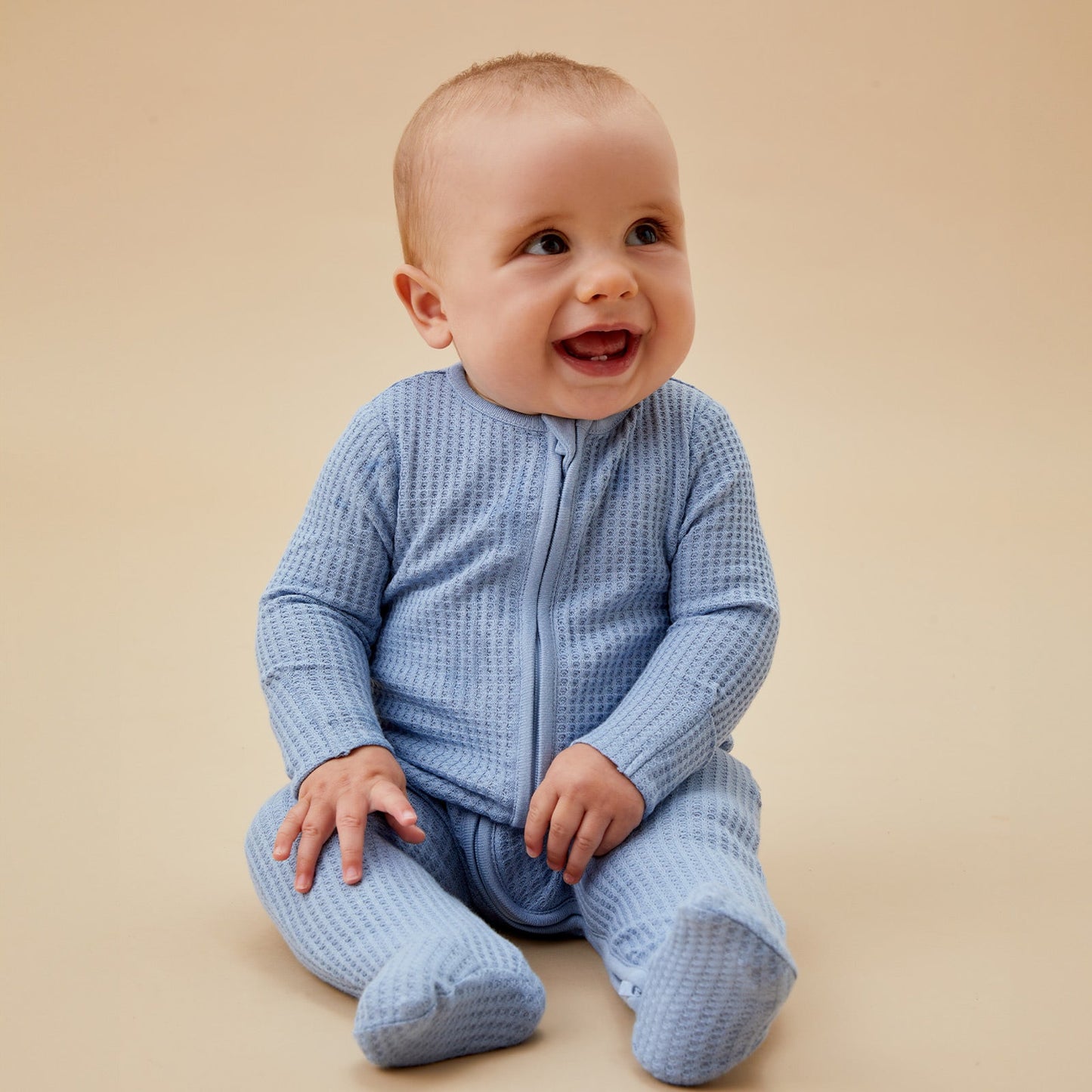 Floral Ribbed & Waffle Clever Zip Sleepsuit 2 Pack