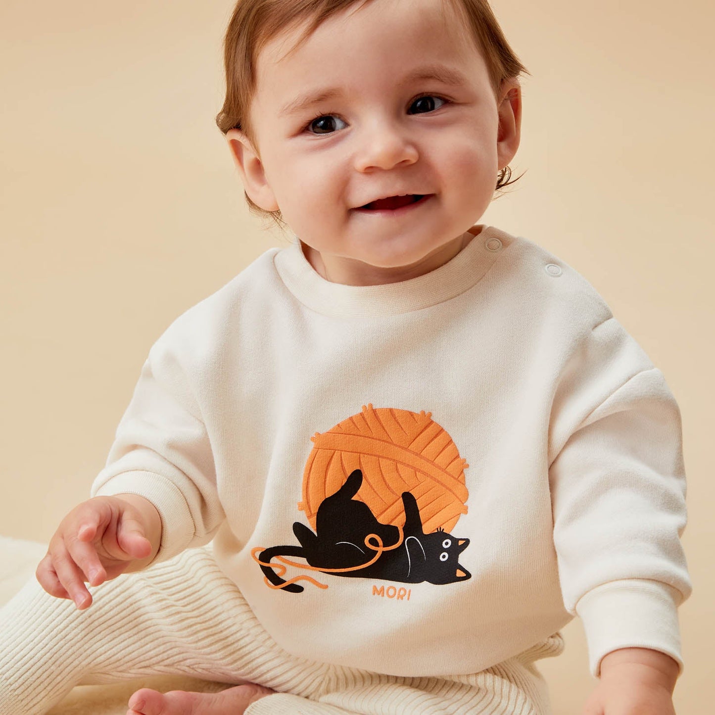 Halloween Cat Sweatshirt and Joggers Outfit