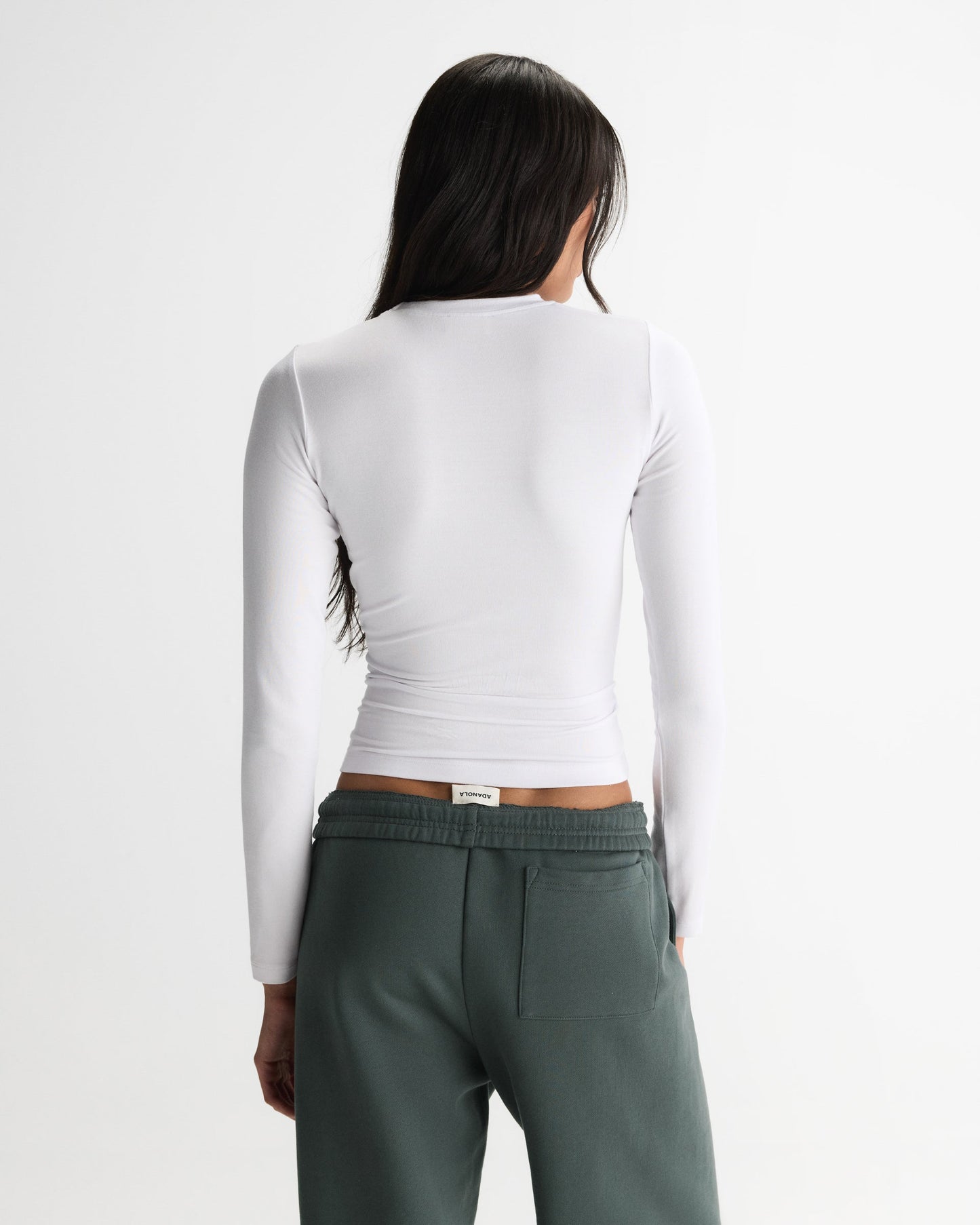 Modal Soft Long Sleeve Top - White