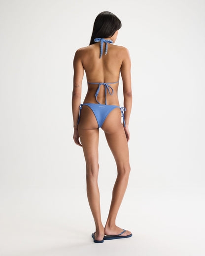 Reversible Side Tide Bikini Bottoms - Blossom Blue/White
