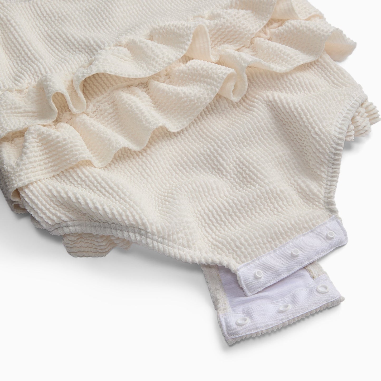 Frilled Swimsuit - Ecru