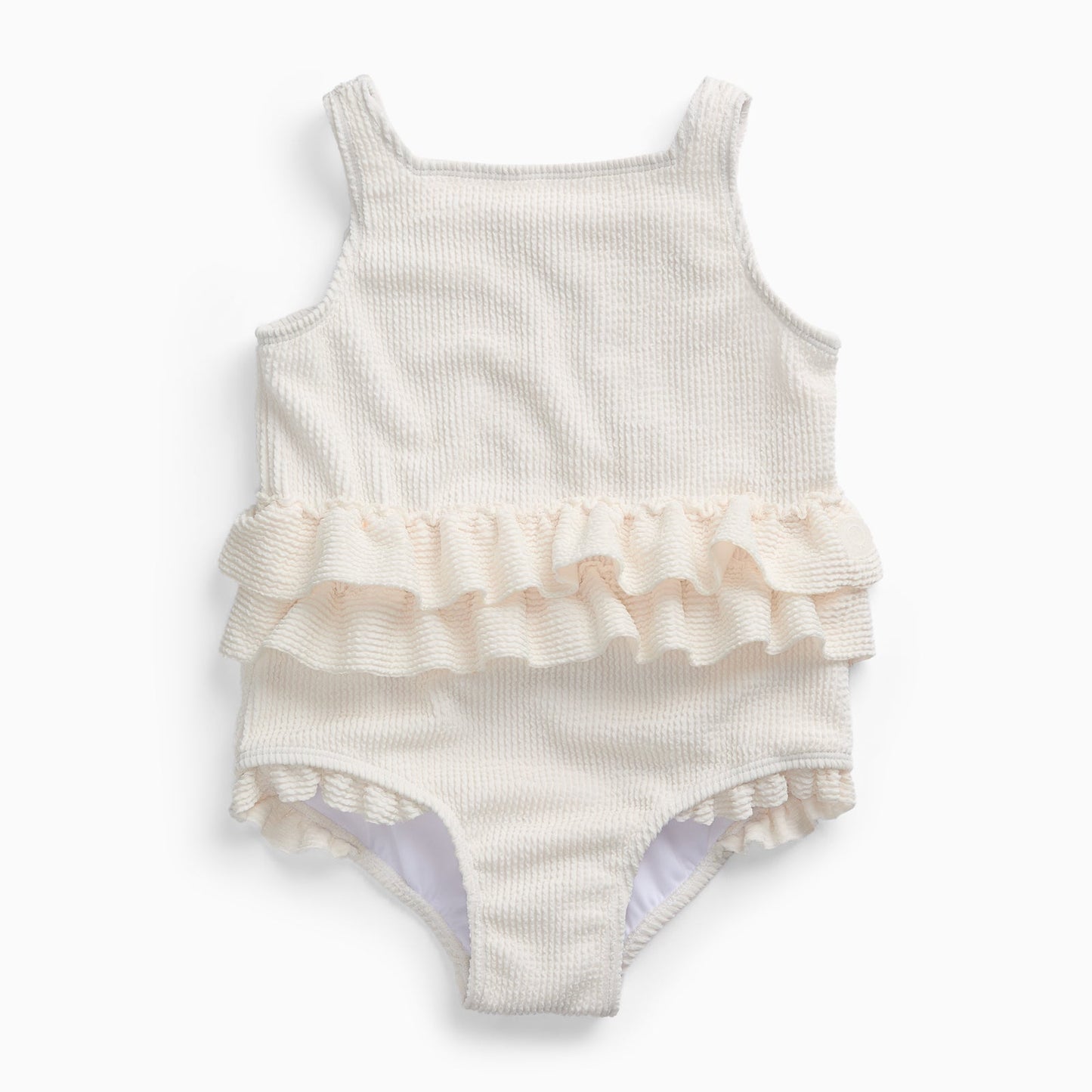 Frilled Swimsuit - Ecru