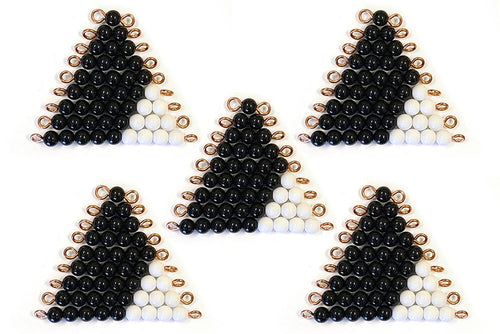 Black and White Bead Stairs - 5 Sets (N Beads)