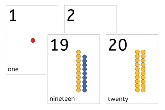 Bead Bar Number Cards 1-20 (Small, PDF)