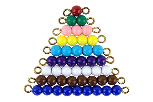1-9 Coloured Bead Stairs - 1 Set (N Beads)