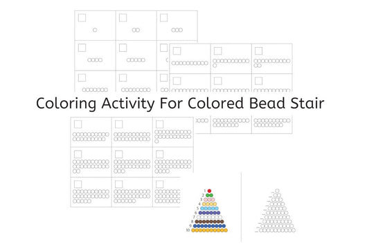 Coloring Activity for Colored Bead Stair (PDF)