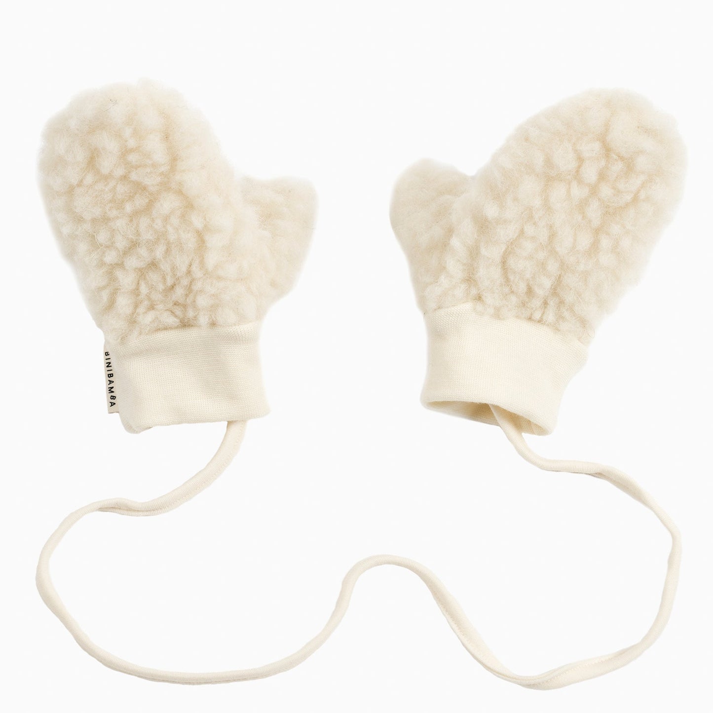 Binibamba Merino Mittens - Milk