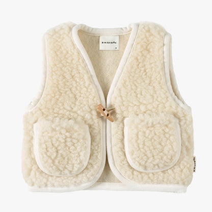 BINIBAMBA Merino Wool Snugglevest - Milk