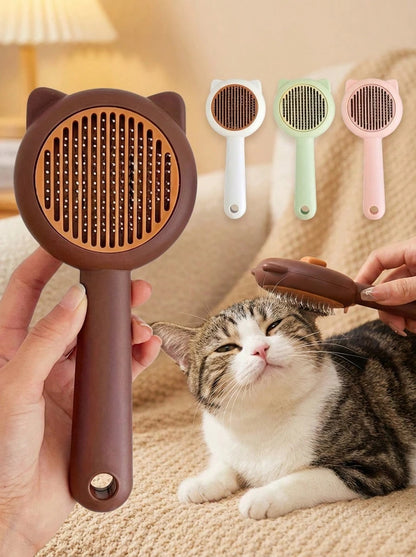 New Pet Cat Bathing Massage Floating Hair Brush, Dog Grooming Deshedding Brush, Universal Pet Grooming Supplies