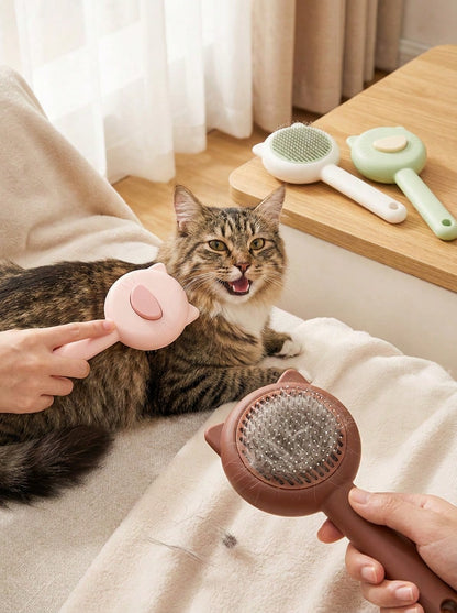 New Pet Cat Bathing Massage Floating Hair Brush, Dog Grooming Deshedding Brush, Universal Pet Grooming Supplies