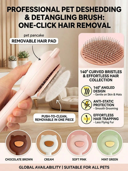 New Pet Cat Bathing Massage Floating Hair Brush, Dog Grooming Deshedding Brush, Universal Pet Grooming Supplies