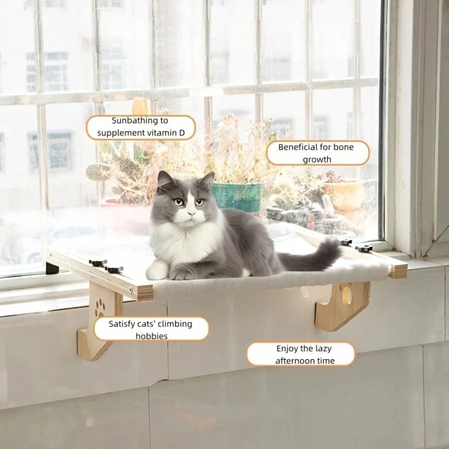 Cat Hammock Bedside Cat Bed Hanging Cat Bed Hanging Bed Windowsill Hammock Cat Frame Window Pet Cat Sunbathing