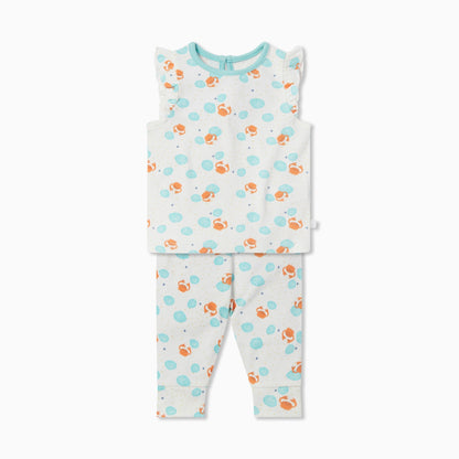 Crab & Shell Frill T-Shirt & Leggings Outfit