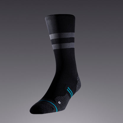 Icon Mid Solid Ribbed Crew Socks