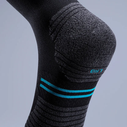 Icon Mid Solid Ribbed Crew Socks