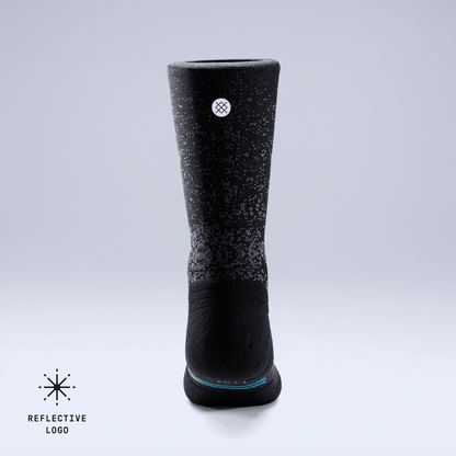 Icon Mid Solid Ribbed Crew Socks