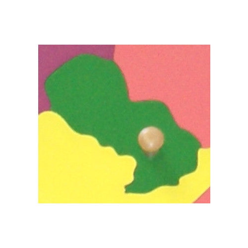 Paraguay - Puzzle Piece of South America (Wood Knob)