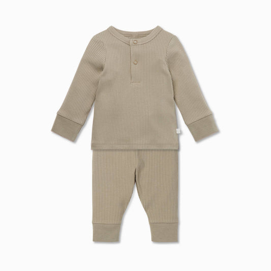 Biscuit Ribbed Pyjamas