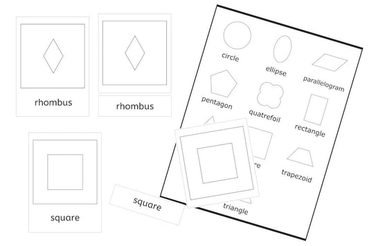 3-Part Cards for 10 Geometric Insets (PDF)