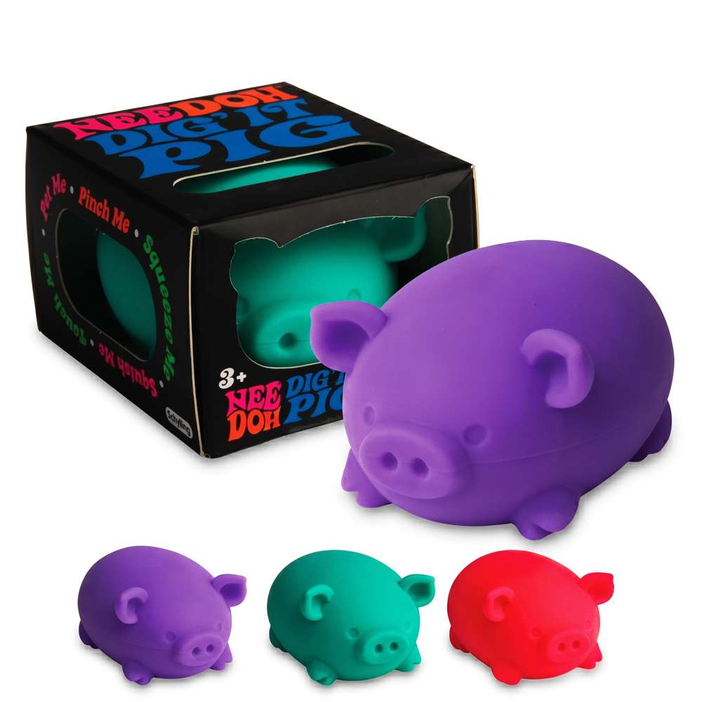 NeeDoh Dig It Pig Squishy Fidget Toy