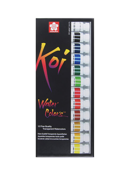Koi Watercolor 12-Color Set Paints